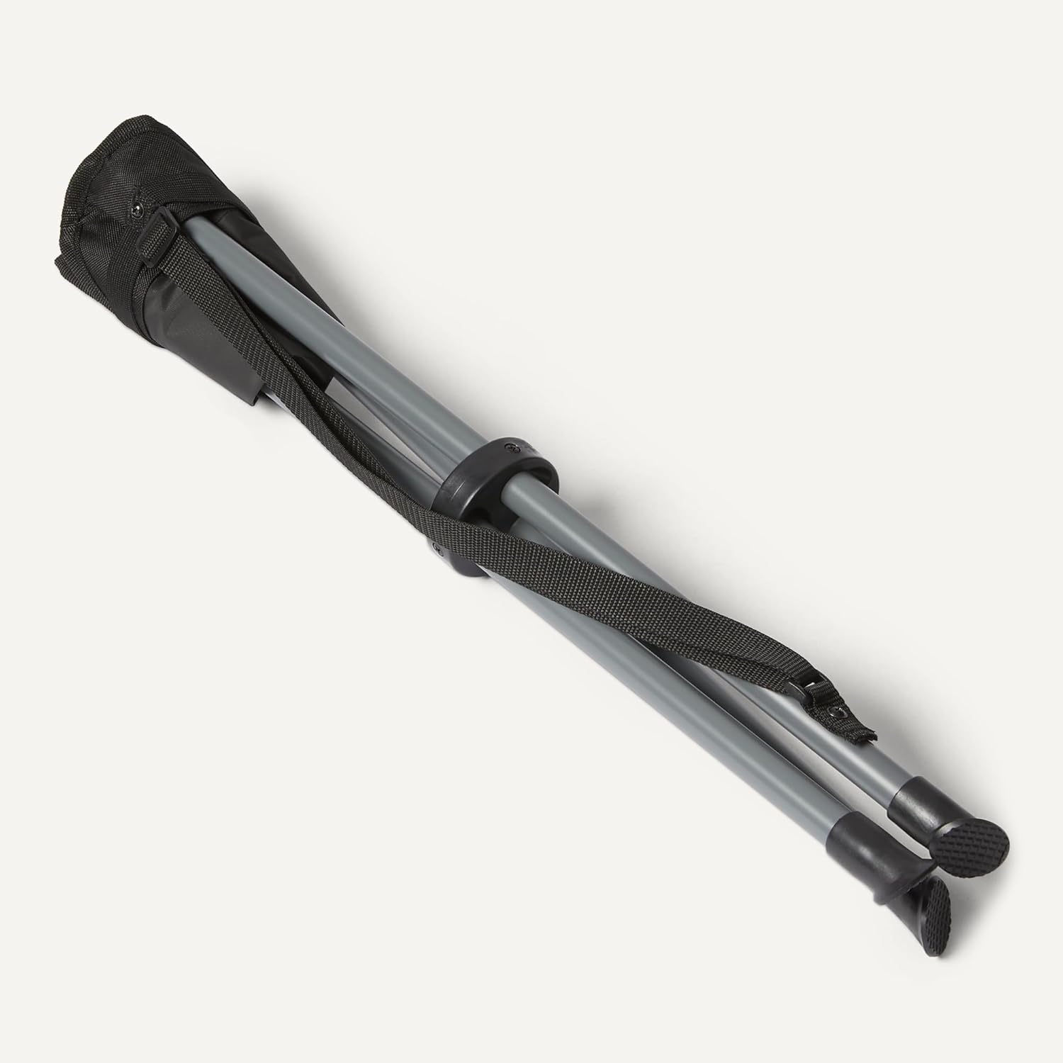 Amazon Basics Portable Camping Stool, Collapsible, Lightweight, for Hiking, Hunting, Fishing, Black