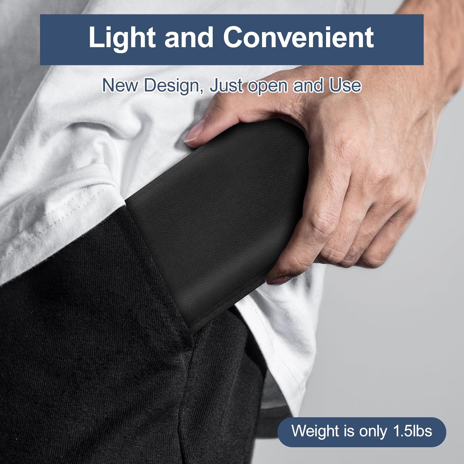 Portable Folding Chair and Camp Stool - Portable Stool with Carry Bag, 13 Inch Foldable Backpack Chair, Mini Easy Carry Outdoor Chair, Supports 260lbs for Camping, Hiking, Fishing (Black)