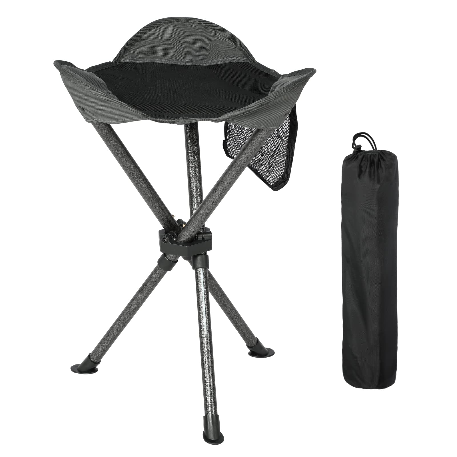 Portal Tall Folding Tripod Stool for Outdoor Camping Walking Hunting Hiking Fishing Travel, Support 225 lbs