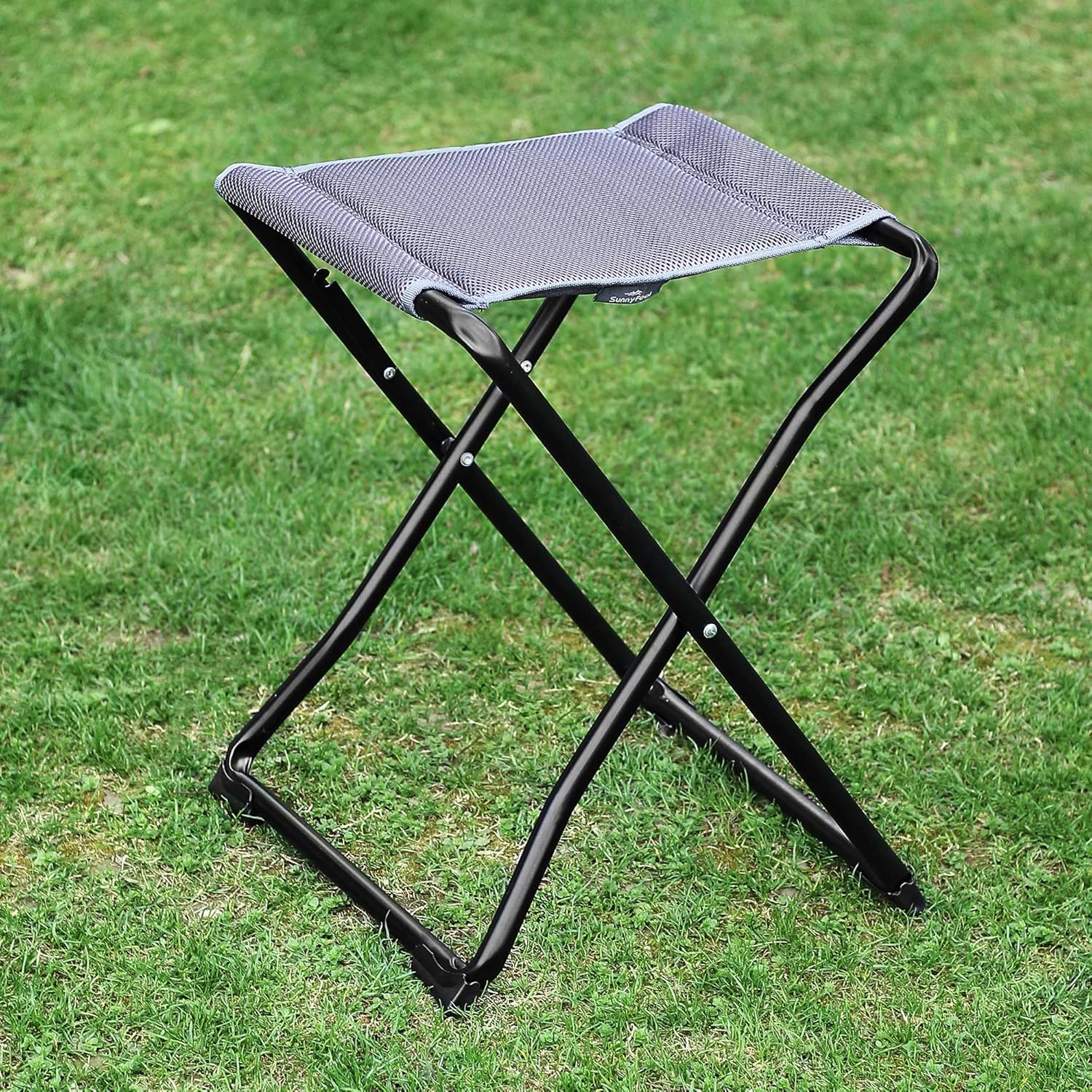 SUNNYFEEL 3 in 1 Folding Camping Table, Stool, and Footrest, Lightweight Portable up to 300 LBS, Easy to Carry for Beach, Fishing, Trip, Picnic, Lawn, Concert Outdoor